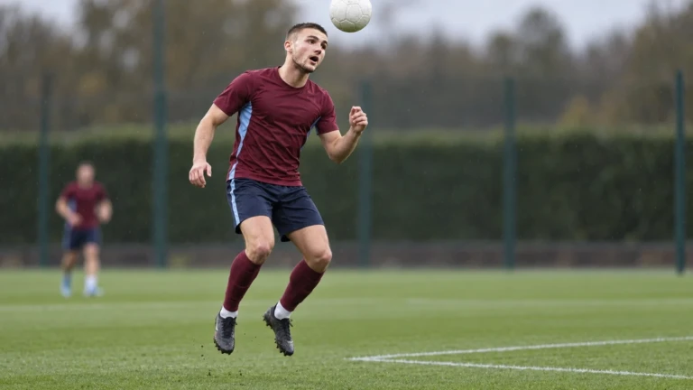 Taylor Harwood-Bellis bật nhảy trong bài tập bóng bổng tại Aston Villa
