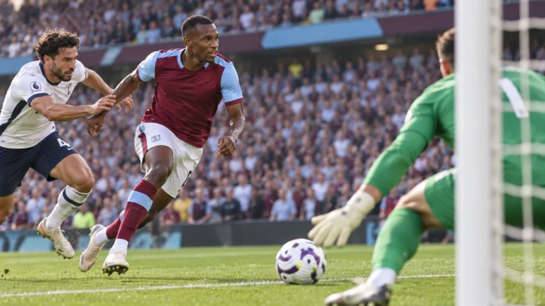 Nicolas Jackson làm tường trong bài tập phối hợp Aston Villa