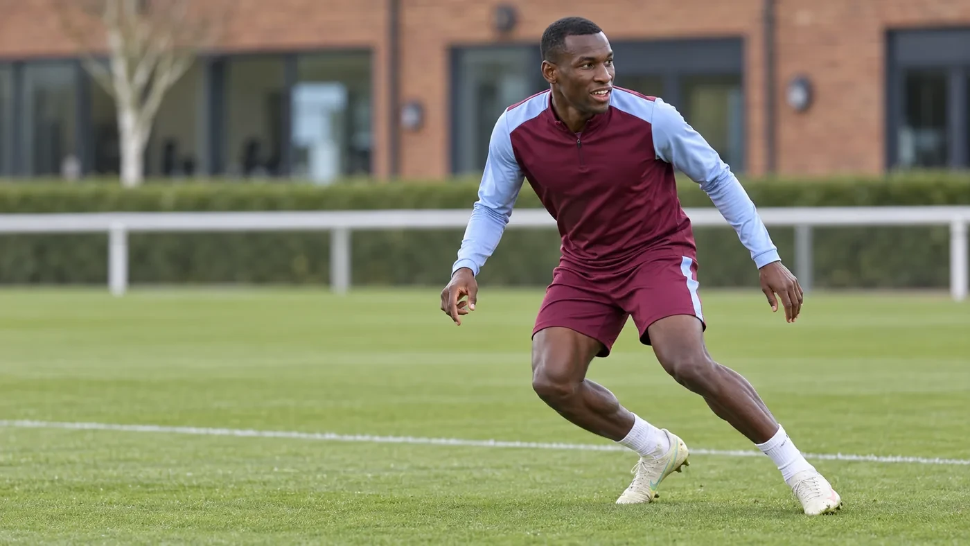 Nicolas Jackson tập chạy pressing theo góc tại Aston Villa